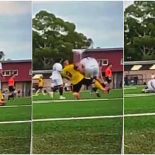 <![CDATA[ Clube suspende jogador por tempo indeterminado após entrada assassina sobre adversário ]]>