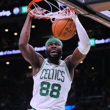 <![CDATA[ Neemias Queta marca oito pontos em menos de 15 minutos na vitória dos Celtics ]]>