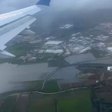 <![CDATA[ Imagens aéreas mostram extensão das inundações na zona do Tejo à chegada ao Aeroporto de Lisboa ]]>