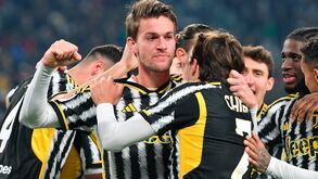 Jogadores da Juventus celebram 