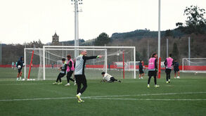 Treino exemplar de Francisco Silva, Nuno Santos em destaque e um... 'obrigado': Sporting mostra bastidores de janeiro