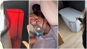 Sauna, banheira de gelo e até uma câmara hiperbárica: namorada de Ríos mostra 'arsenal' de recuperação do médio