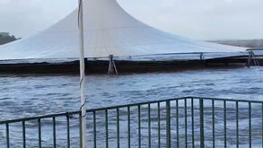 Assustador: zona ribeirinha em Abrantes fica completamente submersa