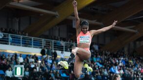 Agate de Sousa vence em Madrid e estabelece melhor marca mundial no salto em comprimento.
