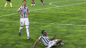 Jovane Cabral deslizou para celebrar o golo do triunfo