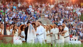 Casamento durante o intervalo do Super Bowl