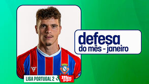 Pedro Rosas distinguido como defesa do mês da 2.ª Liga