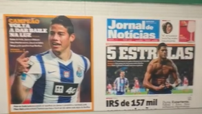 FC Porto com provocação decorou balneário do Sporting com capas a enaltecer conquista dos dragões