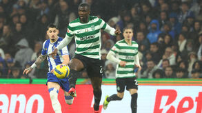 Diomande foi o 'patrão' da defesa do Sporting frente ao FC Porto