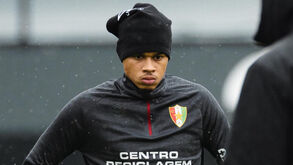 Robinho no treino desta terça-feira