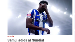 Samu faz manchete nos três principais jornais desportivos em Espanha