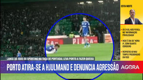 As imagens que motivaram a queixa do FC Porto contra Hjulmand por alegada agressão