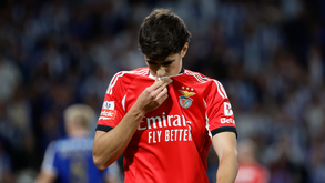 António Silva, defesa-central do Benfica, durante o clássico no Dragão