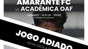 Amarante comunicou adiamento nas redes sociais 