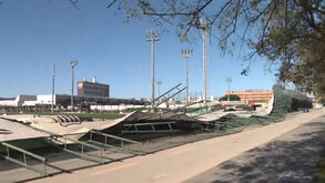 Vendaval e um muro caído: mau tempo faz estragos na Cidade Desportiva do Barcelona