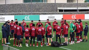 U. Leiria a treinar na Cidade do Futebol