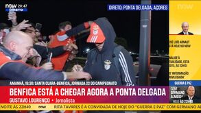 Benfica chega a Ponta Delgada antes do jogo com o Santa Clara