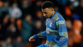 Kylian Mbappé durante o aquecimento