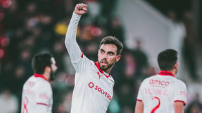 Ricardo Horta comemora golo marcado ao Gil Vicente