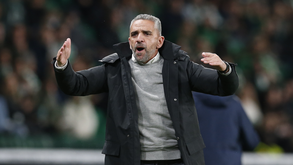 Rui Borges, treinador do Sporting, durante o jogo com o Famalicão