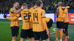 Jogadores do Dortmund a festejar
