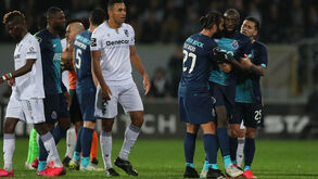 Marega no jogo com o V. Guimarães