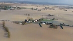 Imagens aéreas mostram extensão das inundações no sudoeste de França