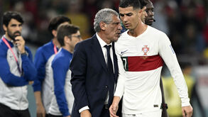 Fernando Santos e Cristiano Ronaldo no Mundial'2022