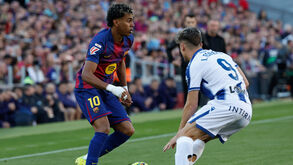 Lamine Yamal no Barcelona-Levante