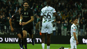 Trincão a festejar golo frente ao Moreirense