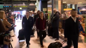 Prestianni no aeroporto à partida para Madrid