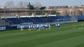 As imagens do último treino do Real Madrid antes do jogo o Benfica: Huijsen é baixa confirmada