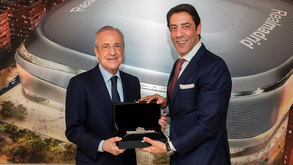 Florentino Pérez e Rui Costa, presidentes de Real Madrid e Benfica
