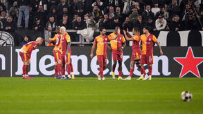 Jogadores do Galatasaray a celebrar