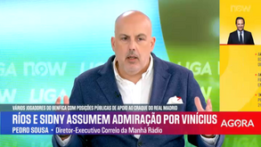 Pedro Sousa e o 'like' de Prestianni em publicação contra Lopes Cabral: «Benfica não tem mão nele»