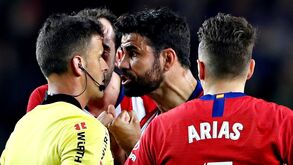 Diego Costa foi suspenso em 2019 por ofender o árbitro Gil Manzano