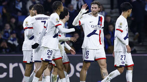Jogadores do PSG a celebrar 