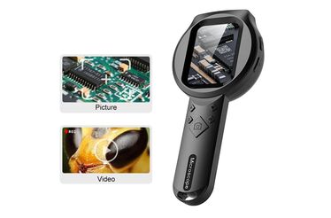 Lupa digital para ver o invisível, com microscópio até 100x