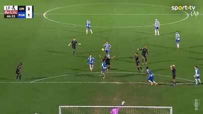 O golo de Pablo Rosario que foi muito contestado pelo Casa Pia