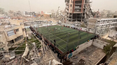 Futebol é motivo de alegria em plena Faixa de Gaza devastada pela guerra