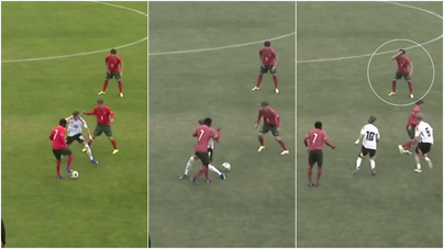 De levar as mãos à cabeça: a finta de José Garrafa no Alemanha-Portugal em sub-16 que promete correr o mundo