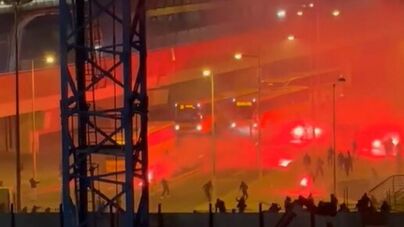 Confrontos entre ultras de Sporting e Benfica nas imediações de Alvalade antes do dérbi de futsal