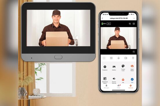 Porteiro digital com notificações no telemóvel aumenta a segurança da casa