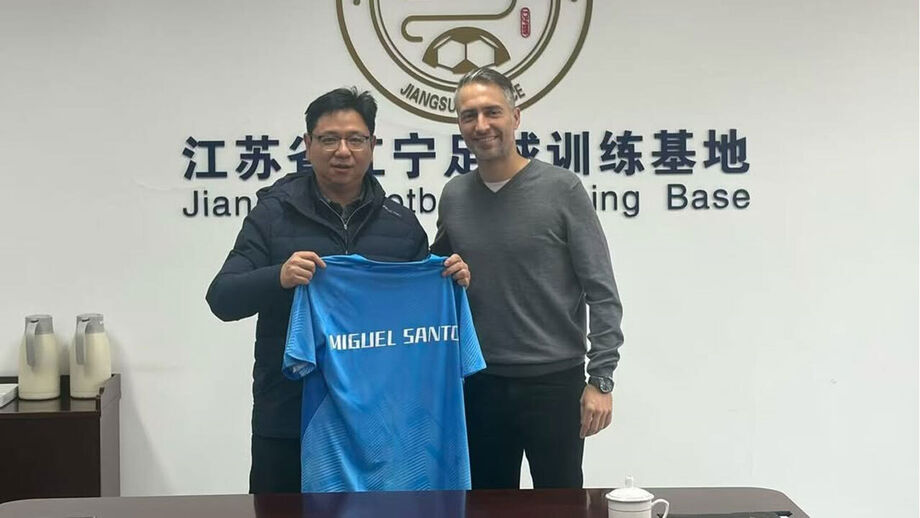 Miguel Santos ruma à China para treinar o Jiangsu FC