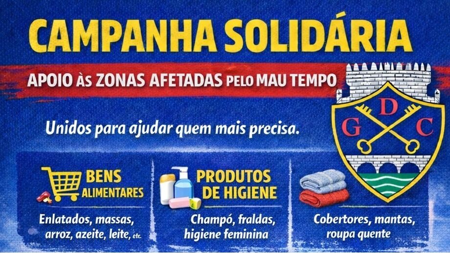 Chaves promove campanha solidária até 6 de fevereiro, no Estádio Municipal