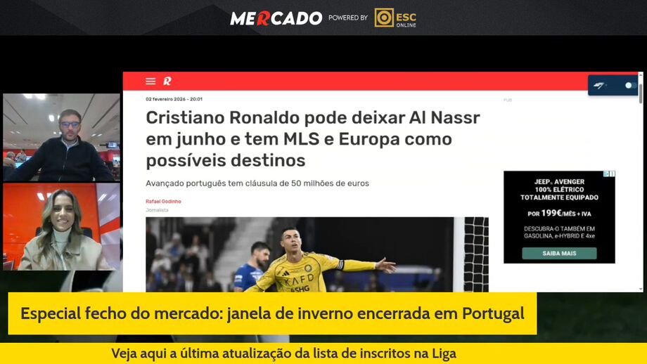 Tema em destaque no direto do último dia do mercado com David Novo e Rita Pedroso