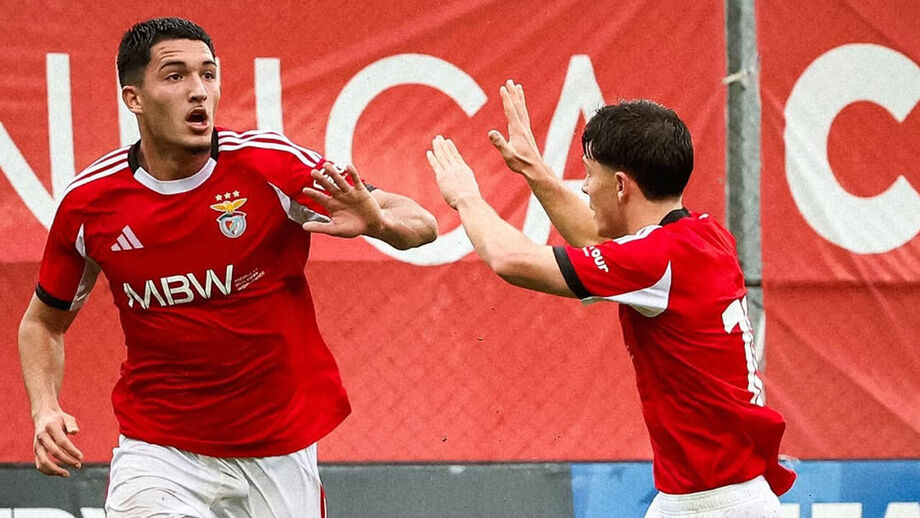 Tiago Freitas e Gonçalo Moreira a festejar