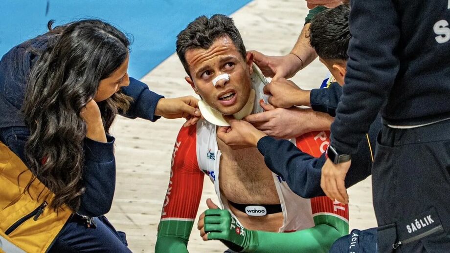 Miguel Salgueiro foi assistido na pista