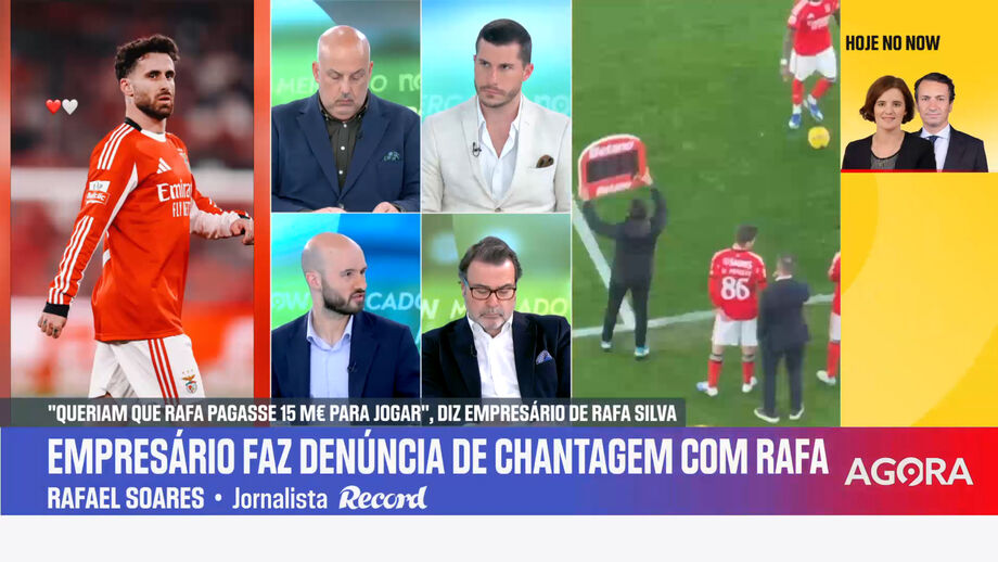 Rafael Soares, jornalista de Record, em declarações no programa 'Mercado Now'