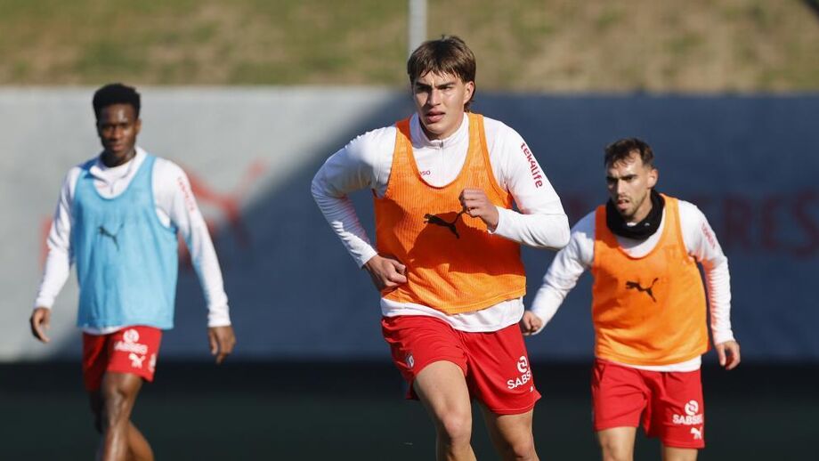 Merheg durante um treino do Sp. Braga